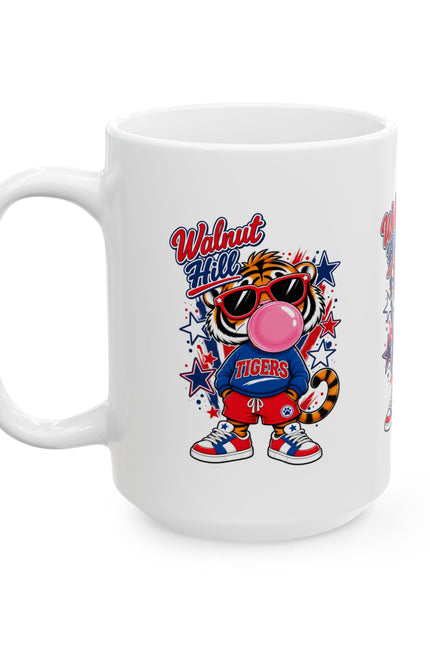 Walnut Hill Tigers Bubblegum Mascot Mug — 11oz/15oz Ceramic