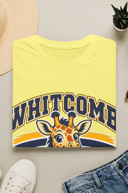 Whitcomb Giraffes— Retro School Mascot Tee