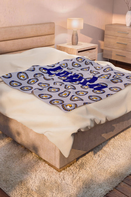 Whitcomb Logo Personalized Name Plush Blanket