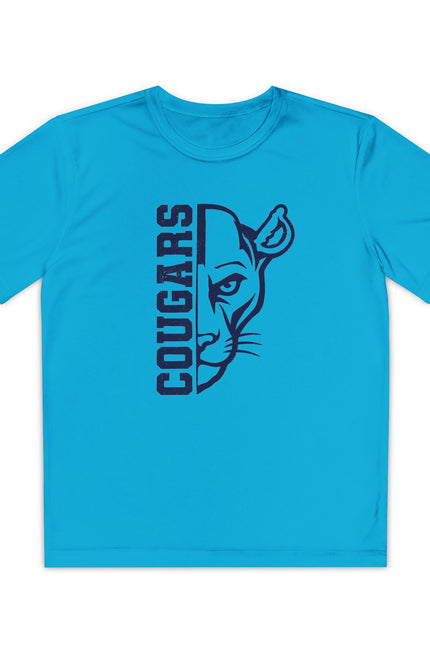 Cougars athletic shirt with personalized last name