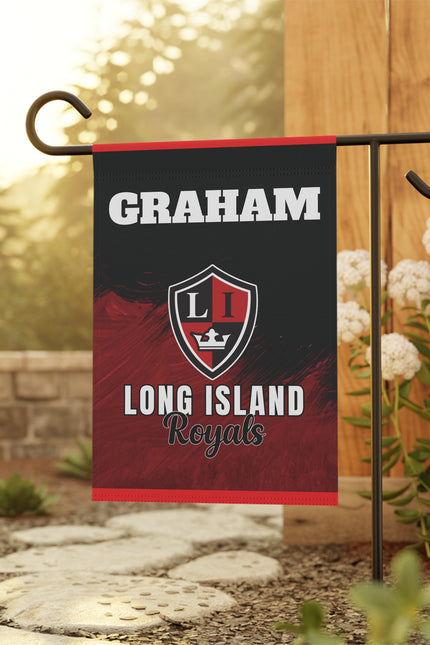 Personalized Hockey Locker Room Flag — Custom Player Name & Photo