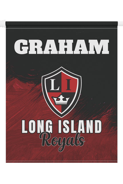 Personalized Hockey Locker Room Flag — Custom Player Name & Photo