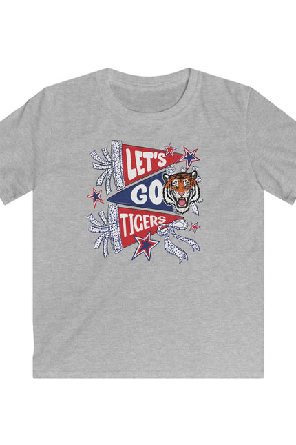 Let’s Go Tigers Kids Tee – Youth Football/Baseball Team Spirit Shirt