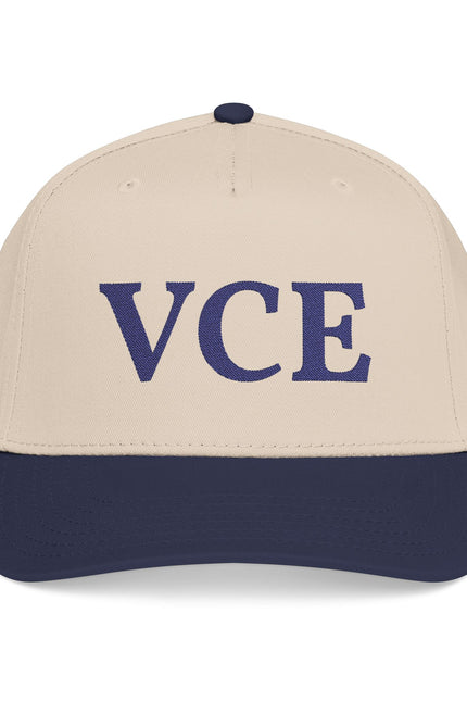 VCE Embroidered Baseball Cap — Classic Two-Tone Mid-Profile Hat