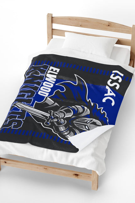Elwood Knights Personalized Name Throw