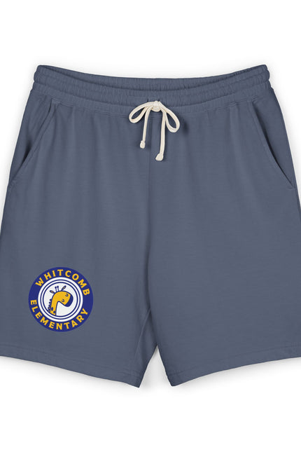 Adult Fleece Sweat Shorts — Whitcomb Elementary Mascot Logo