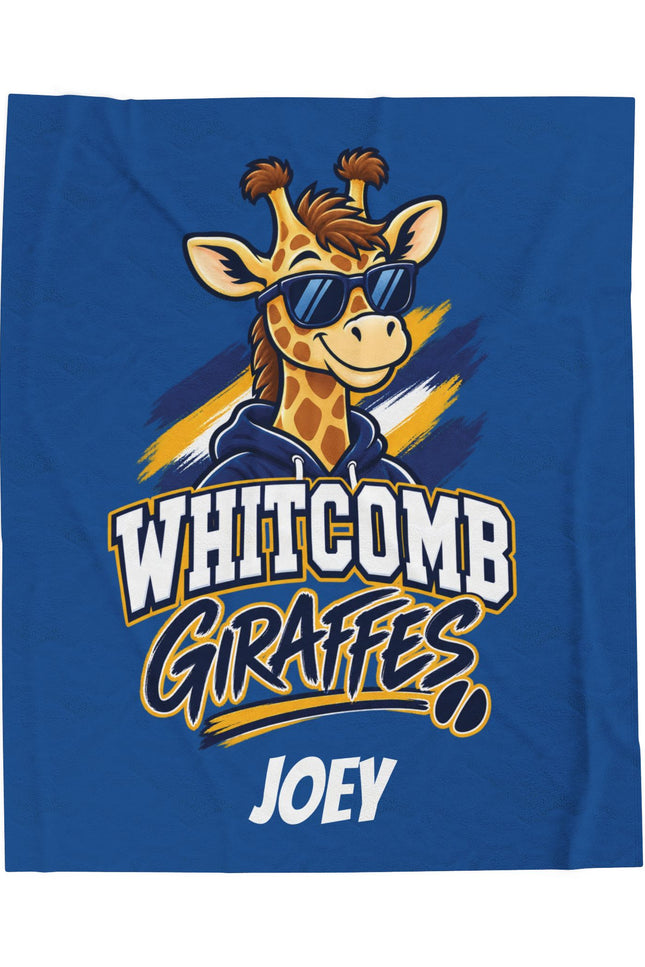 Personalized "Whitcomb Giraffes" Blanket