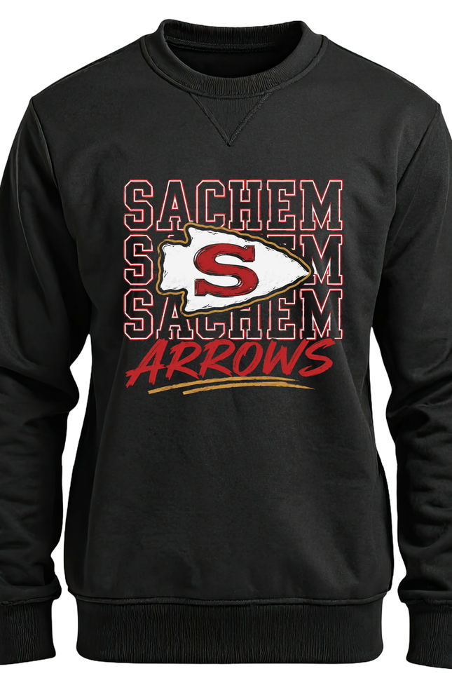 Sachem Arrows Stacked Spirit Wear