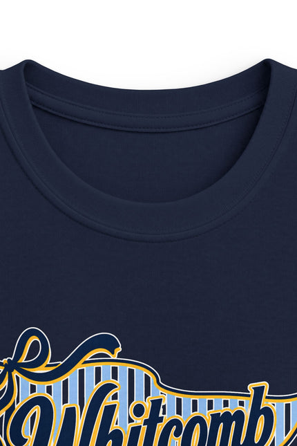 Whitcomb Giraffes Vintage Script School Team Tee