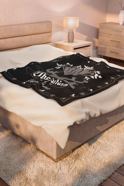 Personalized Obsidian Plush Blanket