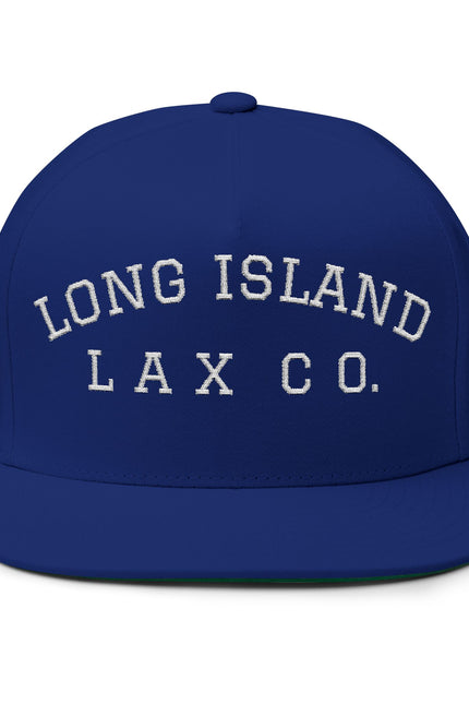 Long Island Lacrosse Embroidered Flat Bill Cap