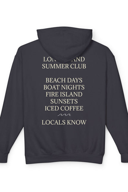 Long Island Vintage Cream Hoodie — Lightweight Unisex Hooded Sweatshirt