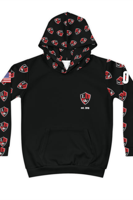 Long Island Hockey Player Royals Hoodie — Kids' Hockey Hoodie