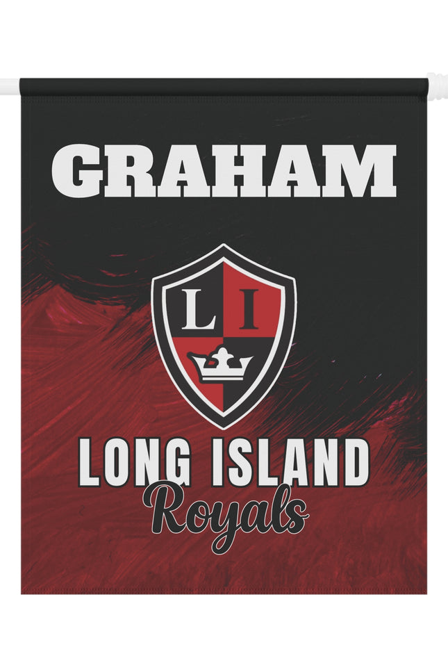 Personalized Hockey Locker Room Flag — Custom Player Name & Photo