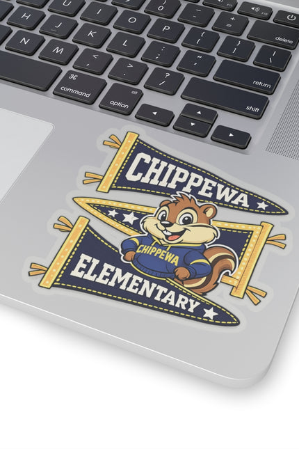 Chippewa Elementary Mascot Kiss-Cut Sticker