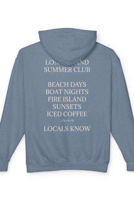 Long Island Vintage Cream Hoodie — Lightweight Unisex Hooded Sweatshirt