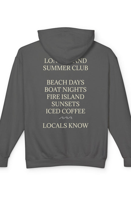 Long Island Vintage Cream Hoodie — Lightweight Unisex Hooded Sweatshirt