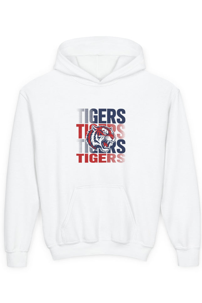 Walnut Hill Youth Tigers Hoodie – Retro Stacked Tigers Graphic