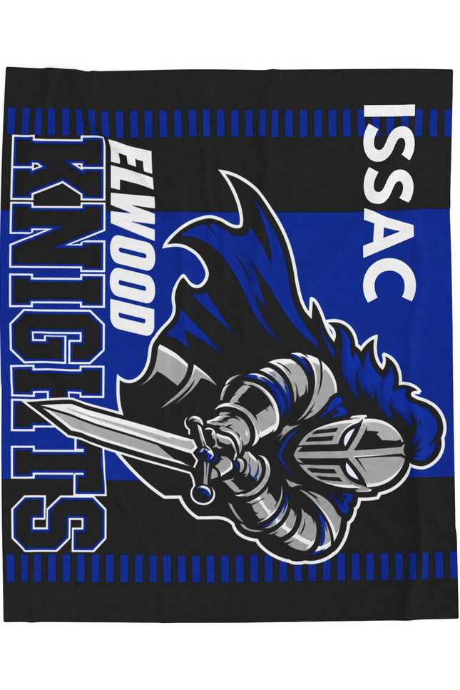 Elwood Knights Personalized Name Throw