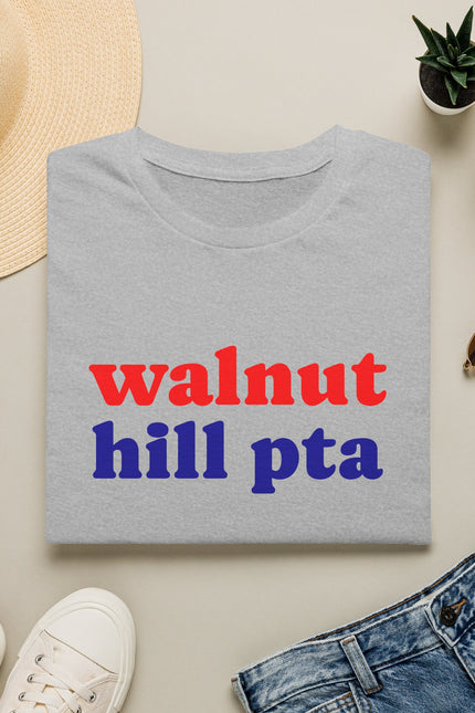 Walnut Hill PTA Shirt — Retro Red & Blue School Spirit Tee