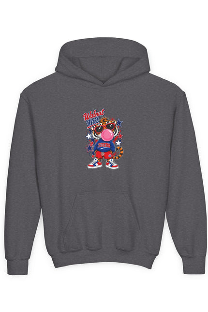 Youth Hoodie — Vintage Cartoon Bubble Gum Character Graphic
