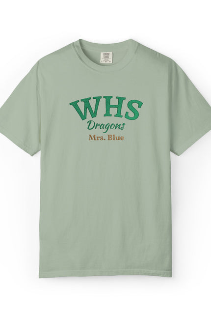 WHS Dragons Personalized Shirt School Spirit T-Shirt — Vintage Varsity Logo Tee