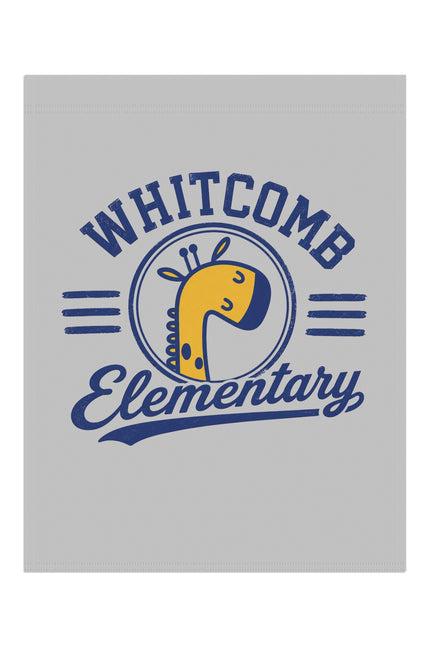 Whitcomb Elementary Garden Flag — School Spirit Yard Banner with Giraffe Logo