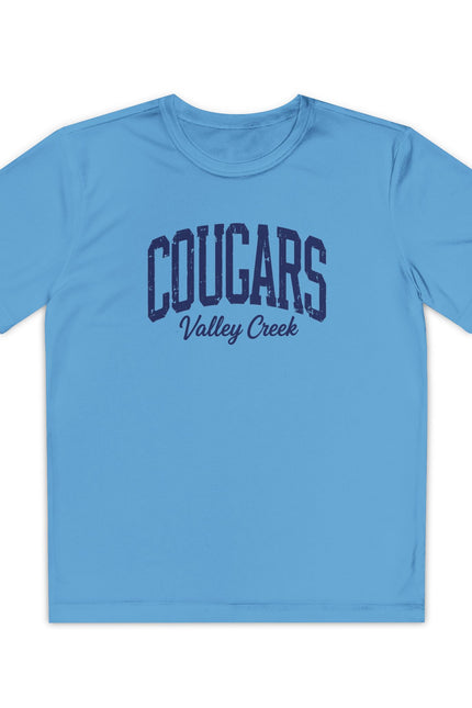 Cougars Valley Creek Youth Tee — Kids School Spirit Shirt