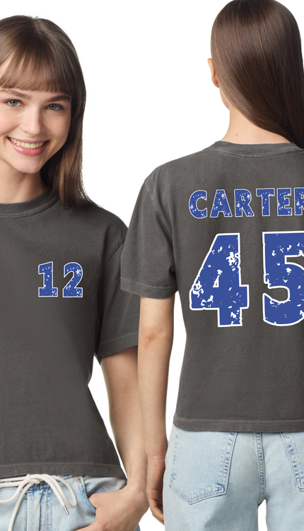 Custom TEAM Name & Number Comfort Colors® T-Shirt