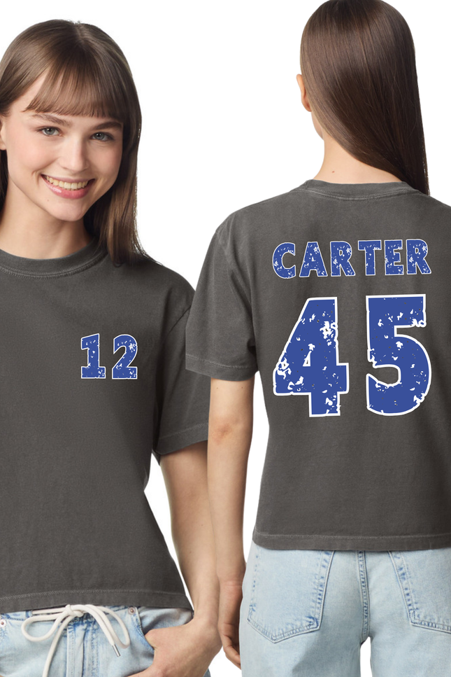Custom TEAM Name & Number Comfort Colors® T-Shirt