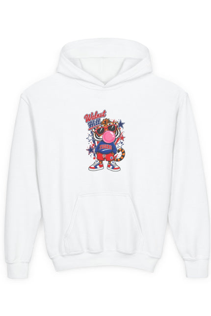 Youth Hoodie — Vintage Cartoon Bubble Gum Character Graphic