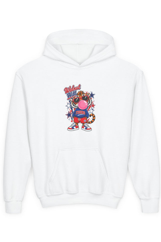 Youth Hoodie — Vintage Cartoon Bubble Gum Character Graphic