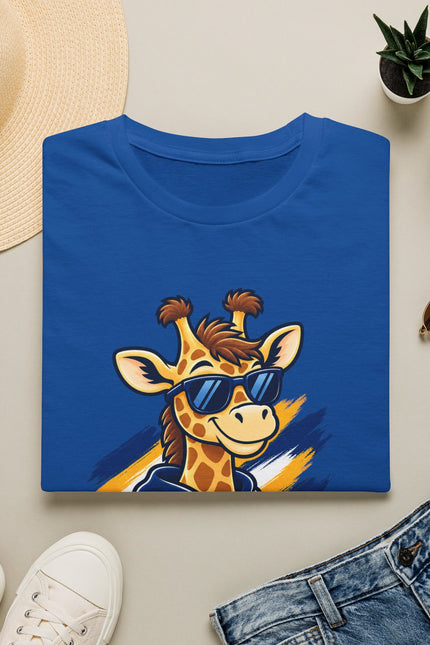 Whitcomb Giraffes Cool Sunglasses Mascot T-Shirt
