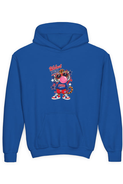 Youth Hoodie — Vintage Cartoon Bubble Gum Character Graphic