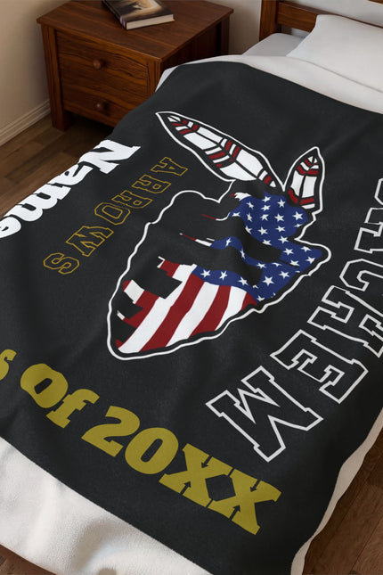 9-11 Edition "Sachem Arrows" Class of 20XX Personalized Throw
