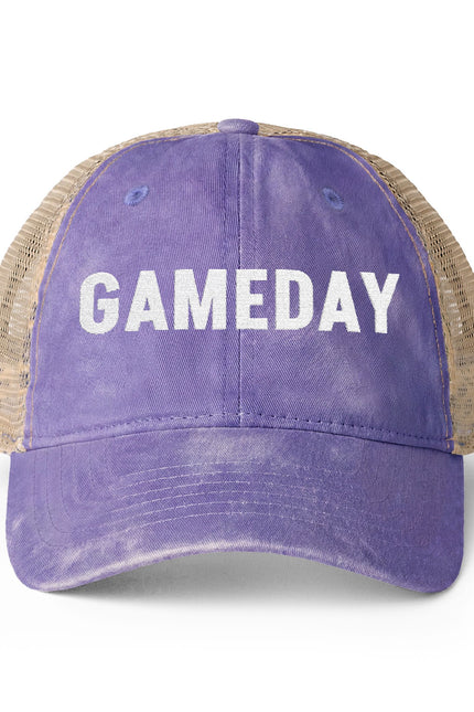 Game Day = Women's Washed Mesh-Back Cap