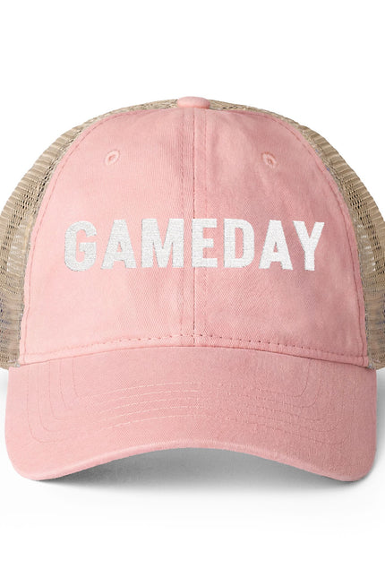 Game Day = Women's Washed Mesh-Back Cap