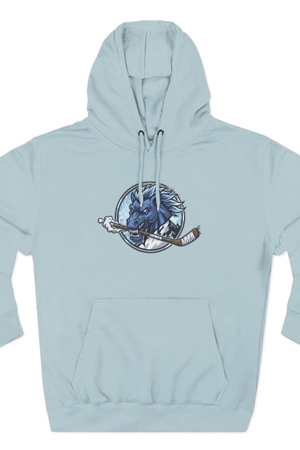 Mustangs Hockey Team Hoodie — Custom Name & Number Fleece Pullover