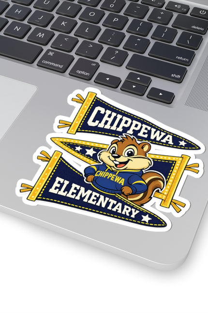 Chippewa Elementary Mascot Kiss-Cut Sticker