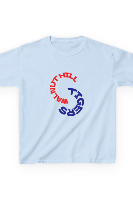 Budget Kids Tee — “Walnut Hill Tigers” Circular School Gildan Heavy Cotton Shirt