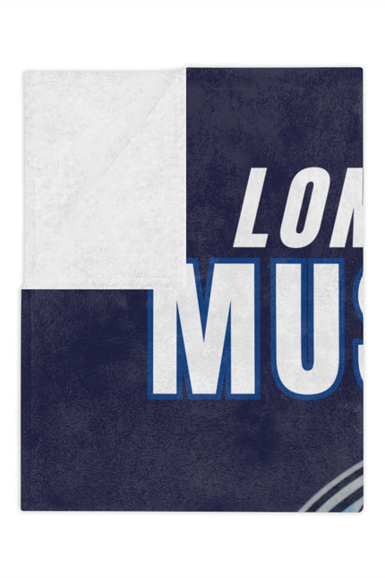 Long Island Mustang Hockey Pride Blanket | Velveteen Microfiber