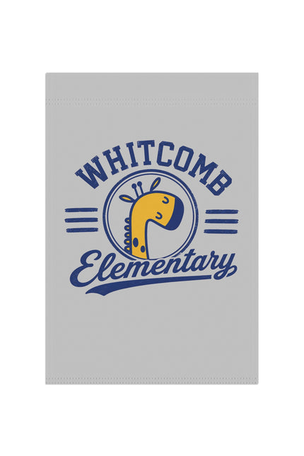 Whitcomb Elementary Garden Flag — School Spirit Yard Banner with Giraffe Logo