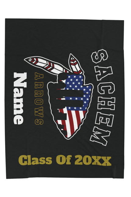 9-11 Edition "Sachem Arrows" Class of 20XX Personalized Throw