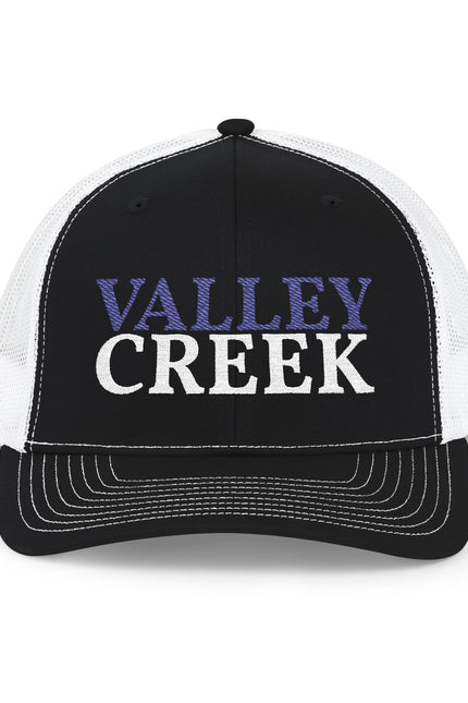 Valley Creek Embroidered Trucker Cap - Vintage Team Logo Snapback