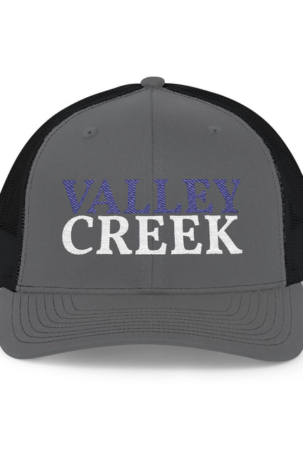 Valley Creek Embroidered Trucker Cap - Vintage Team Logo Snapback