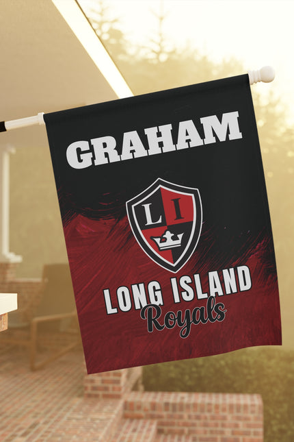 Personalized Hockey Locker Room Flag — Custom Player Name & Photo