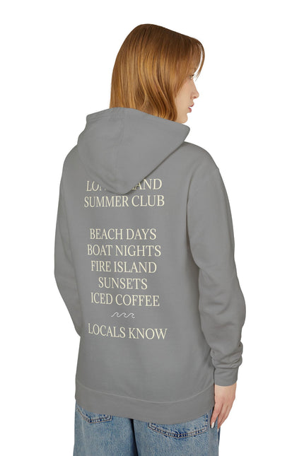 Long Island Vintage Cream Hoodie — Lightweight Unisex Hooded Sweatshirt