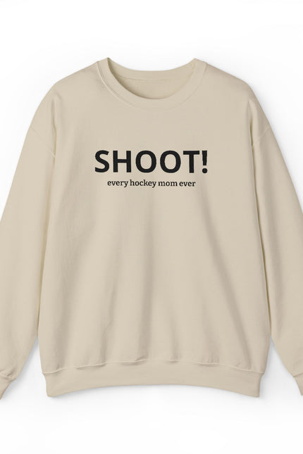 SHOOT! Embroidered Hockey Mom Crewneck