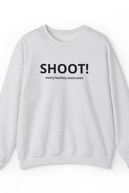 SHOOT! Embroidered Hockey Mom Crewneck
