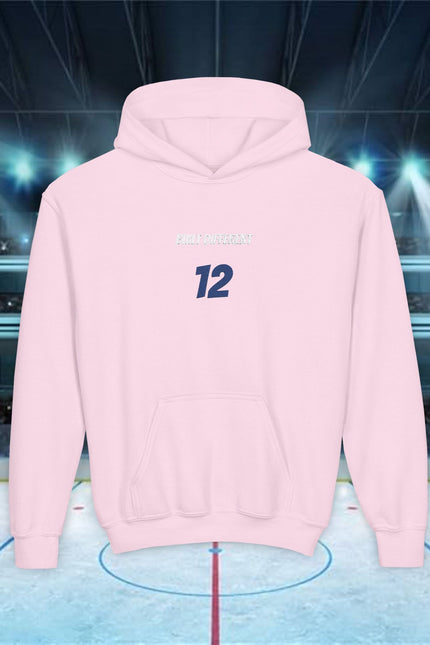 Built Different Personalized Number Hoodie — 'Built Different' Motivational Gym Sweatshirt